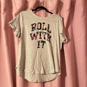 Comfortable and cute Gray t-shirt